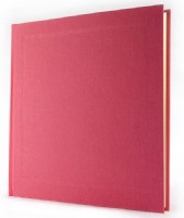 Crushed Strawberry Pink Linen Photograph Album