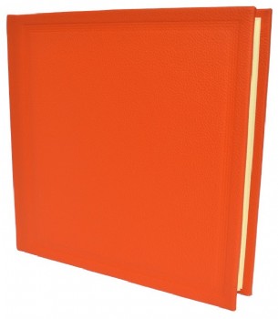 Orange Leather Photograph Album