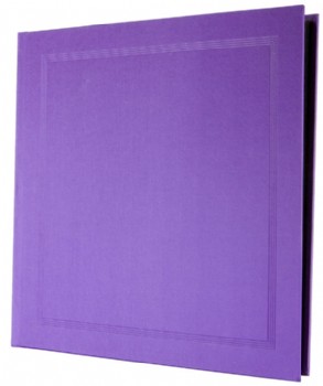 Regal Purple Silk Photograph Album